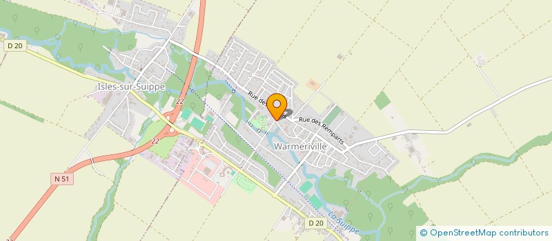 localisation de l'entreprise VDB à WARMERIVILLE