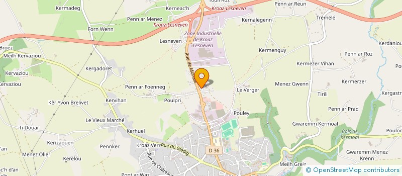 localisation de l'entreprise VDB  CHATEAUNEUF-DU-FAOU