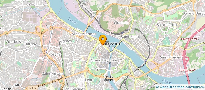 localisation de l'entreprise VDB BIJOUTERIE  BAYONNE