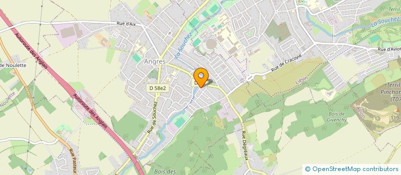 localisation de l'entreprise VDB CH'EAUFFAGE  LIEVIN