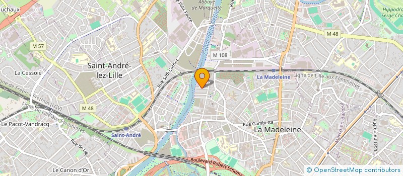 localisation de l'entreprise VDB CONSEIL à LA MADELEINE