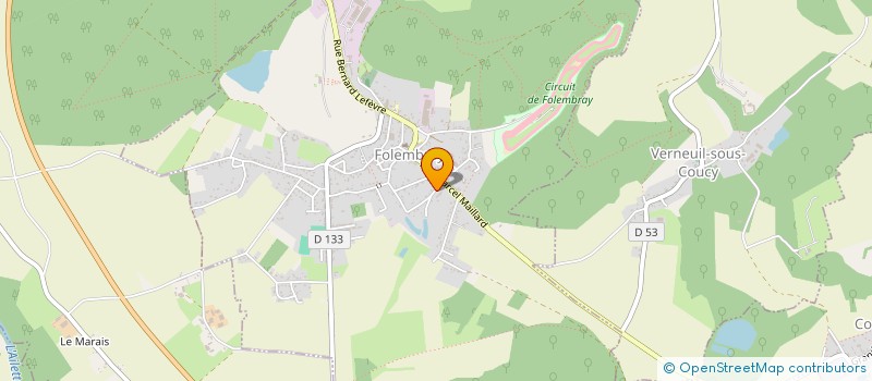 localisation de l'entreprise VDB-HF  FOLEMBRAY