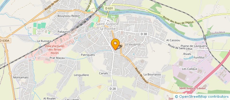 localisation de l'entreprise VDB IMMO  SAINT-SULPICE-LA-POINTE