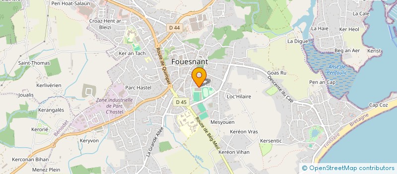 localisation de l'entreprise VDB IMMOBILIER à FOUESNANT