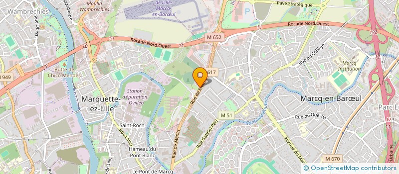 localisation de l'entreprise VDB INVEST 91  MARQUETTE LEZ LILLE