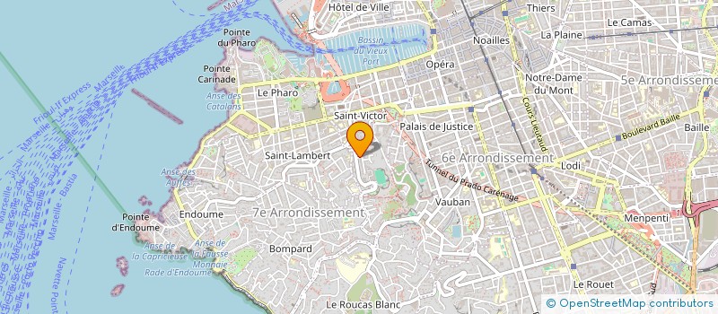 localisation de l'entreprise VDB INVEST  MARSEILLE