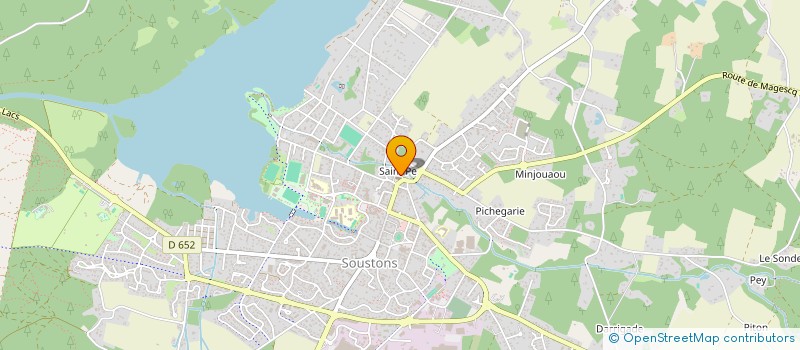 localisation de l'entreprise VDB PIZZA à SOUSTONS