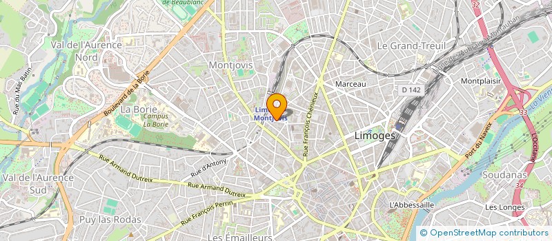localisation de l'entreprise VDBM CONSEILS à LIMOGES