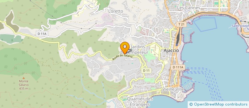 localisation de l'entreprise VDC  AJACCIO