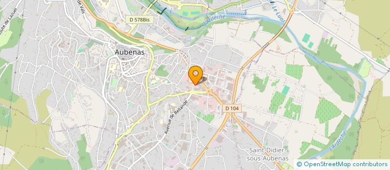 localisation de l'entreprise VDC IMMO à AUBENAS