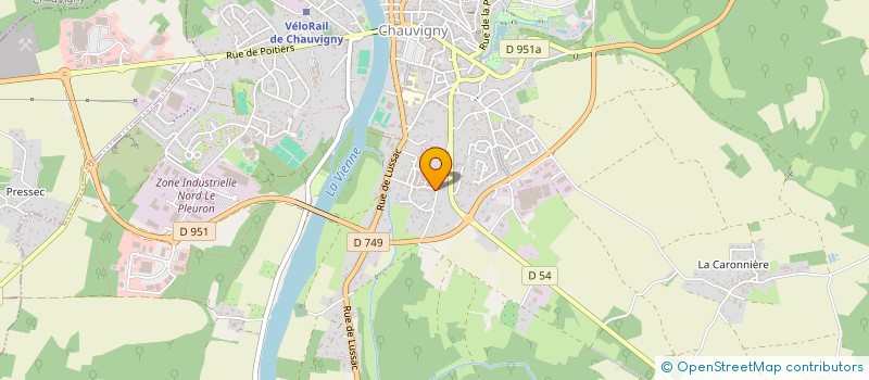 localisation de l'entreprise VDDP DIFFUSION  CHAUVIGNY