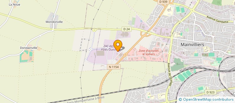localisation de l'entreprise VDE à MAINVILLIERS