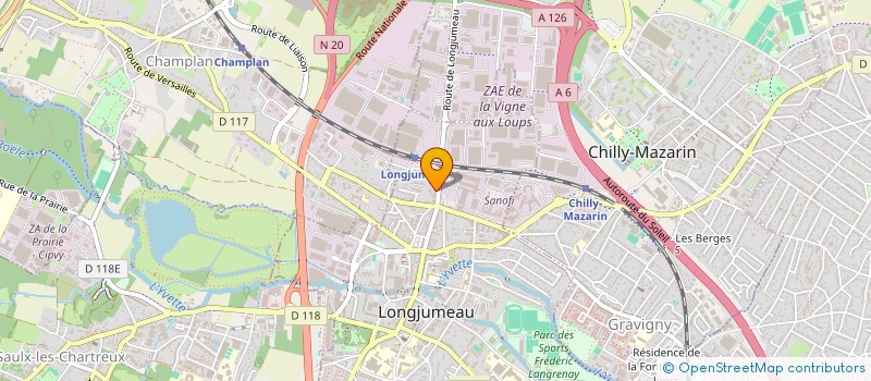 localisation de l'entreprise VDE PERFORMANCE à LONGJUMEAU