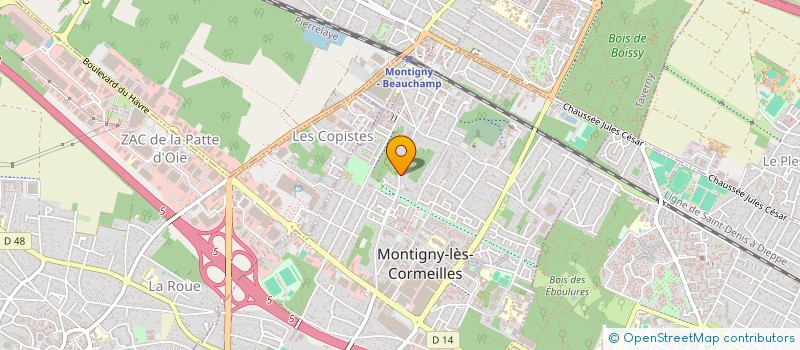 localisation de l'entreprise VDELEC à MONTIGNY-LES-CORMEILLES