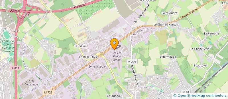 localisation de l'entreprise VDEM  THOUARE-SUR-LOIRE