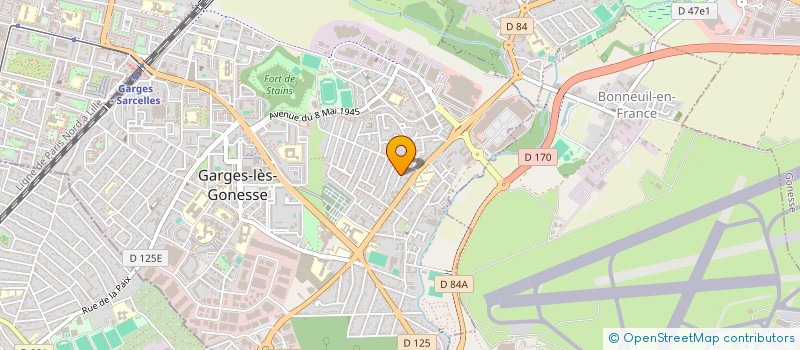 localisation de l'entreprise VDF à GARGES LES GONESSE