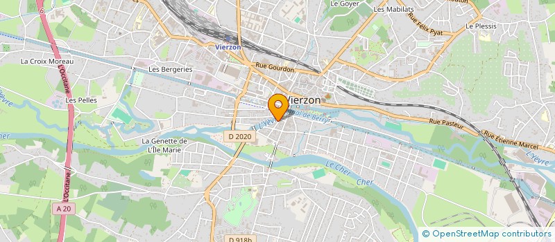 localisation de l'entreprise VDF  VIERZON