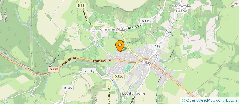 localisation de l'entreprise VDF  NOLAY