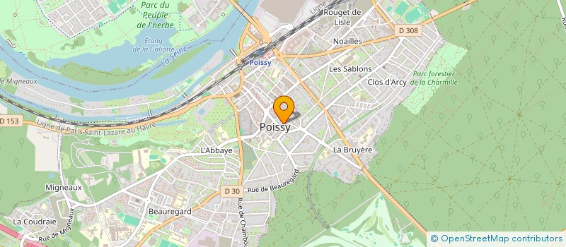 localisation de l'entreprise VDF IMMO à POISSY