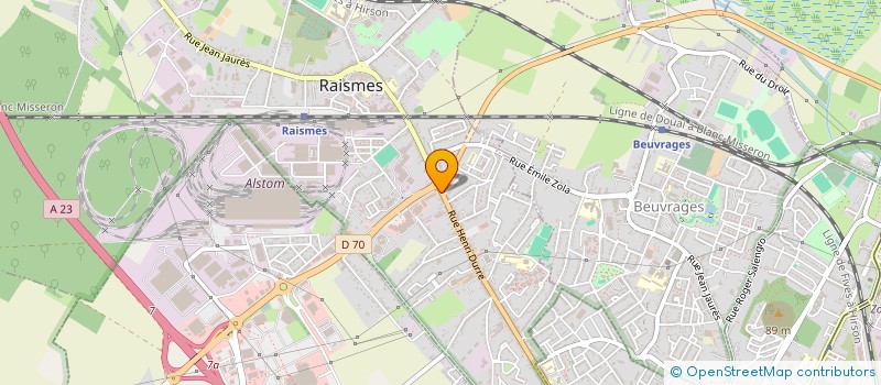 localisation de l'entreprise VDG  RAISMES