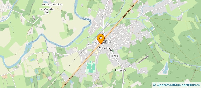 localisation de l'entreprise VDG  GUECELARD