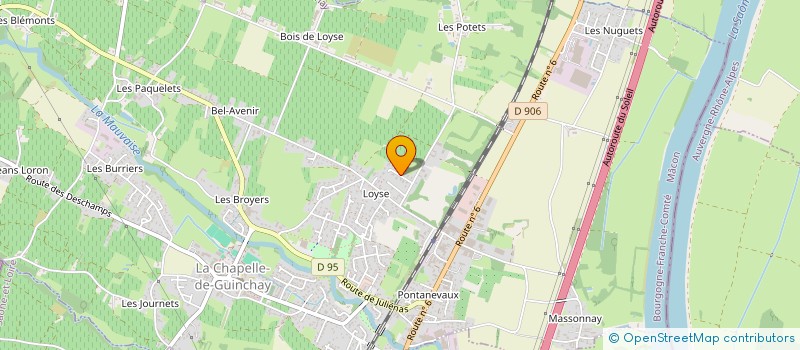 localisation de l'entreprise VDG DEVELOPPEMENT ET SERVICES à LA CHAPELLE-DE-GUINCHAY