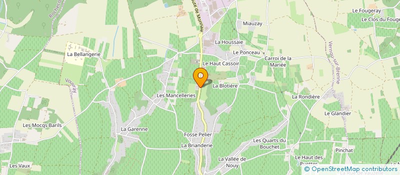 localisation de l'entreprise VDG TOURS IMMO à VOUVRAY