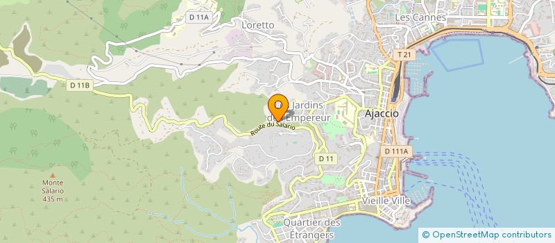 localisation de l'entreprise VDH  AJACCIO