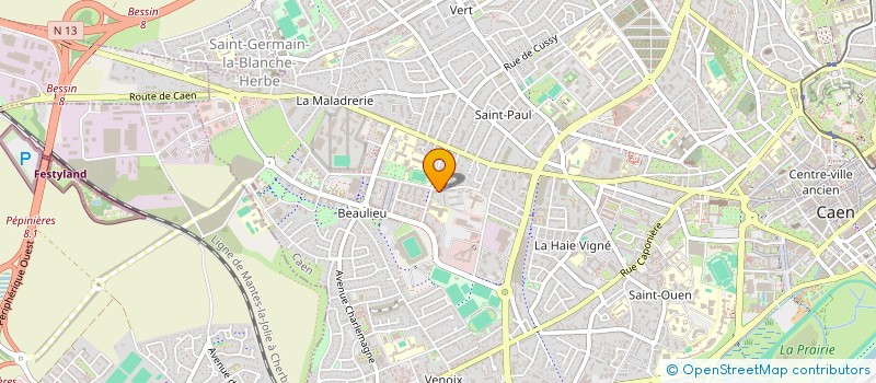localisation de l'entreprise VDI CONTACT FACTORIES à CAEN