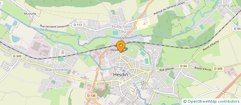 localisation de l'entreprise VDI PRO  HESDIN