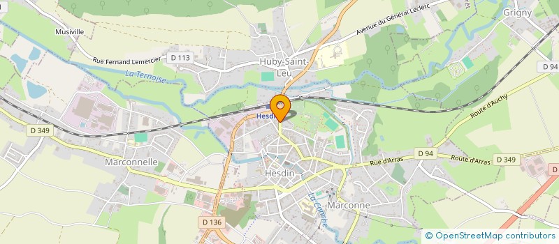 localisation de l'entreprise VDI PUEBLA  HESDIN