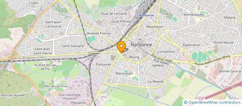 localisation de l'entreprise VDJ  NARBONNE