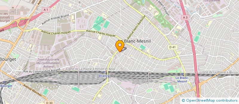 localisation de l'entreprise VDJ CONCEPT à LE BLANC-MESNIL