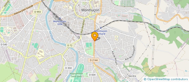localisation de l'entreprise VDJ - IMMO à MONTLUCON