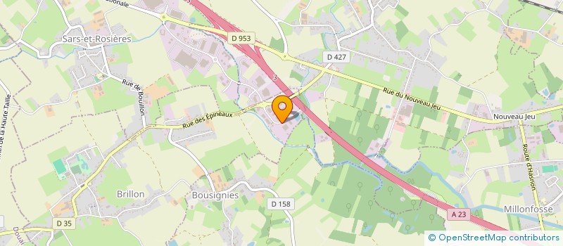 localisation de l'entreprise VDK TRANSPORTS à BRILLON