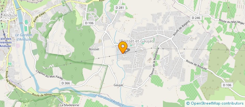 localisation de l'entreprise VDL  BOISSET-ET-GAUJAC