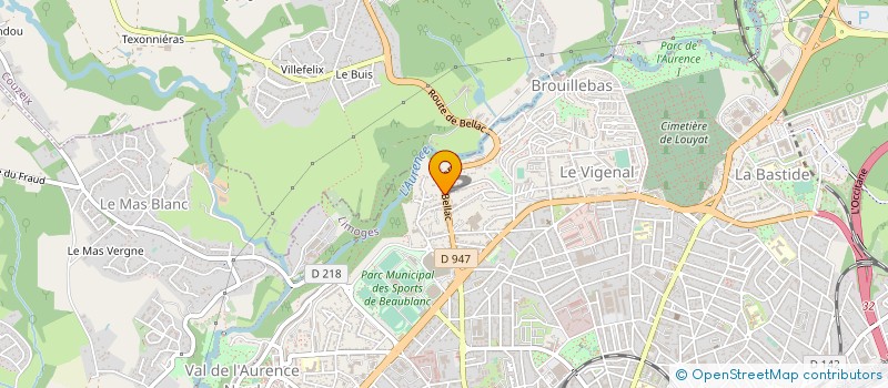 localisation de l'entreprise VDL CONSEIL SOGECOM à LIMOGES