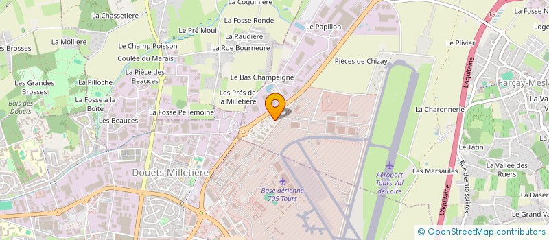 localisation de l'entreprise VDL CONSEIL TOURS  PARCAY-MESLAY