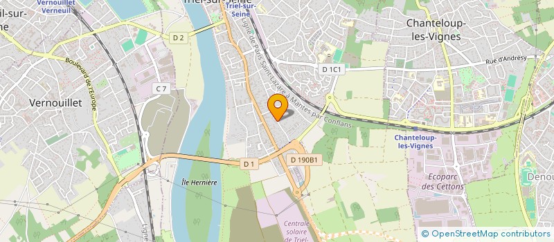 localisation de l'entreprise VDL GROUPE à TRIEL-SUR-SEINE