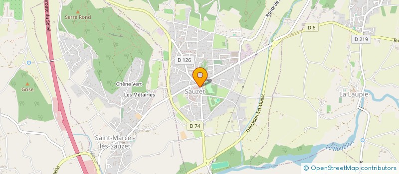 localisation de l'entreprise VDL IMMO  SAUZET