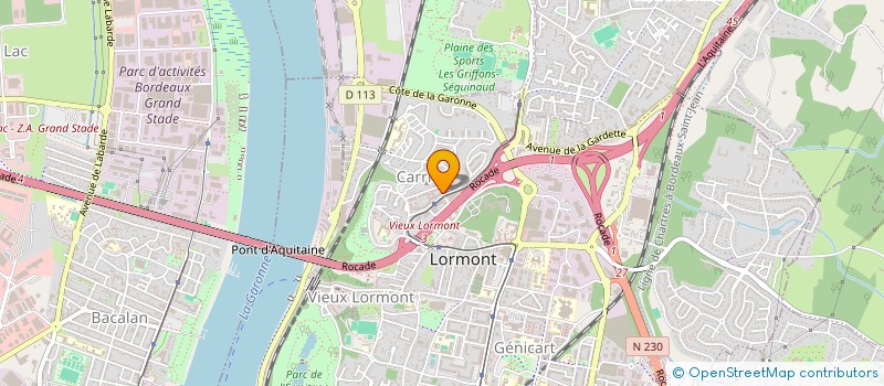 localisation de l'entreprise VDL TRANSPORTS-TP  LORMONT