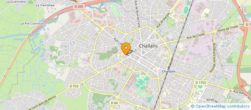 localisation de l'entreprise VDLB à CHALLANS