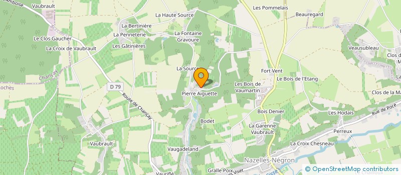 localisation de l'entreprise VDLOGIS  NAZELLES-NEGRON