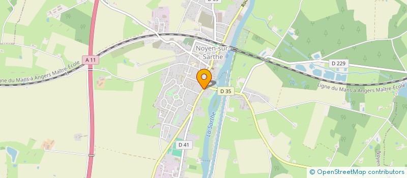 localisation de l'entreprise VDM BOIS ET METAUX  NOYEN-SUR-SARTHE