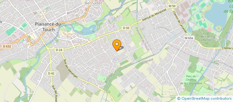 localisation de l'entreprise VDM CHARPENTES à PLAISANCE-DU-TOUCH