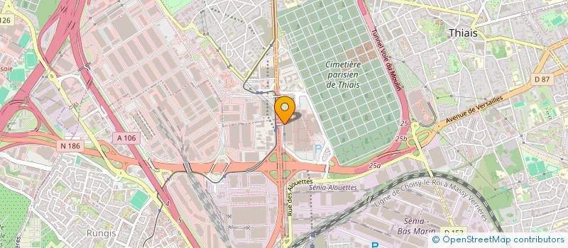 localisation de l'entreprise VDM COURRIERS  THIAIS