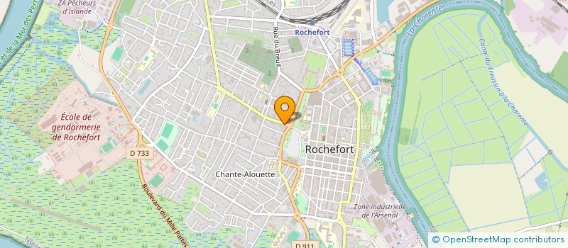 localisation de l'entreprise VDM CREATION à ROCHEFORT