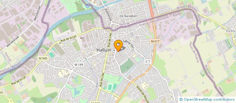 localisation de l'entreprise VDM DIFFUSION  HALLUIN