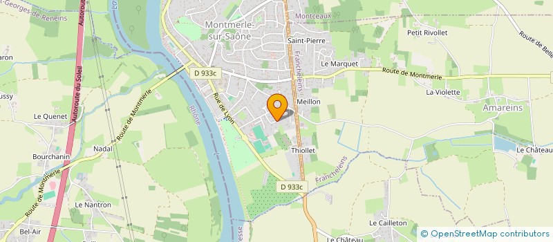 localisation de l'entreprise VDMR  MONTMERLE-SUR-SAONE