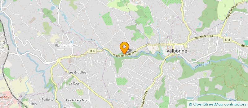 localisation de l'entreprise VDMT  CHATEAUNEUF-GRASSE